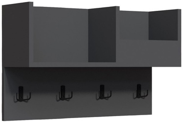 Настенная полка Kalune Design Sameul 875ZNA4729, антрацитовый, 23.8 см x 72 см x 44.6 см