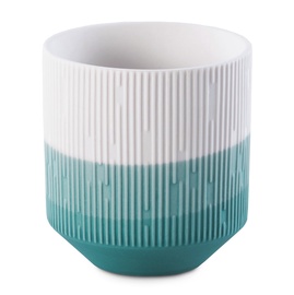 Puķu pods AmeliaHome Fino, zila/balta, Ø 90 mm, 90 mm x 90 mm