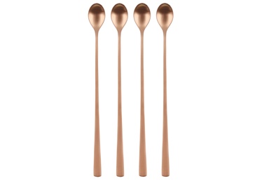 Kokteilių šaukštelis Maku Cocktail Spoons Rose Gold, nerūdijantysis plienas, aukso, 4 vnt.