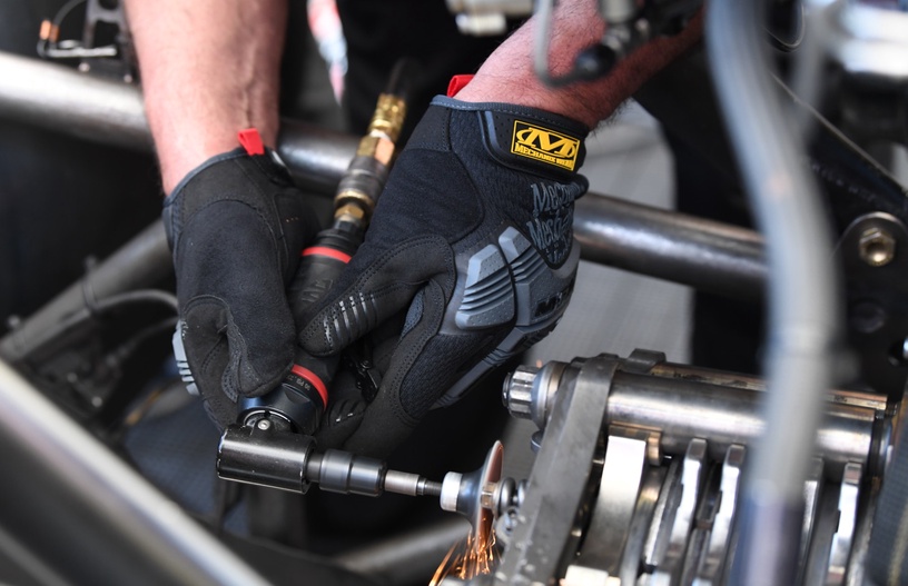Рабочие перчатки перчатки Mechanix Wear M-Pact MPT-58-009, текстиль/искусственная кожа/нейлон, черный/серый, M, 2 шт.