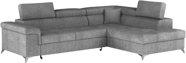 Угловой диван Eridano Touch 03, серый, правый, 202 x 275 см x 88 см