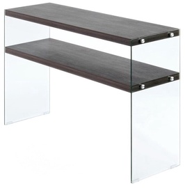 Консольный стол Kayoom Elementary 225, прозрачный/светло-коричневый, 110 см x 32 см x 75 см
