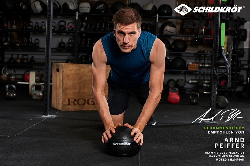 Набивной мяч Schildkrot Fitness Slamball, 230 мм, 3 кг