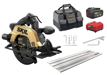 Аккумуляторная циркулярная пила Skil 3575DB, 20 В, с линейкой