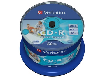 Накопитель данных Verbatim, 700 MB, 50шт.