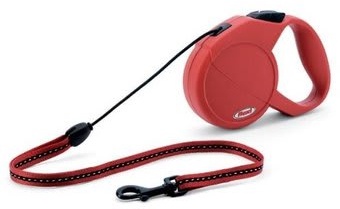 Automātiskā pavada Flexi Standard S, sarkana, 5 m