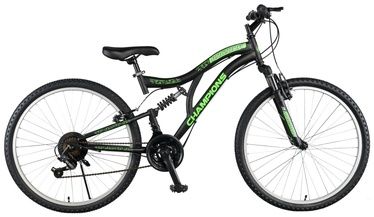 Велосипед горный Champions Arizona, 26 ″, 16" рама, черный/зеленый