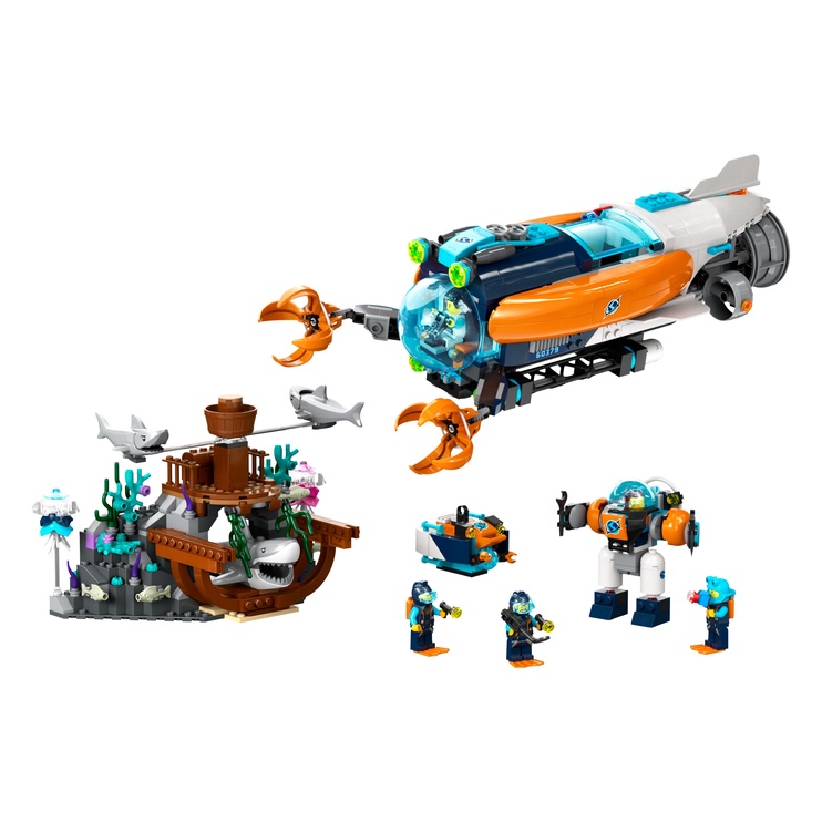 Konstruktor LEGO City Süvamereuuringute allveelaev 60379, 842 tk