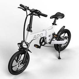 Jalgratas Himo A16+, universaalne, valge, 350 W, 16" (kahjustatud pakend)