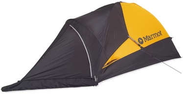 Divvietīga telts Marmot Hammer, melna/dzeltena