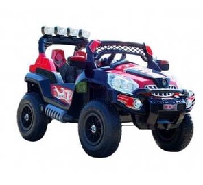 Bezvadu automašīna SUV, melna/sarkana
