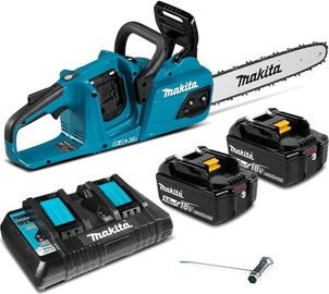 Аккумуляторная бензопила Makita DUC355PT2, 1100 Вт, 35 см