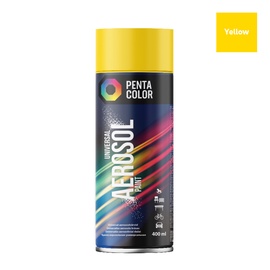 Krāsu aerosoli Pentacolor Universal, preču zīmes, dzeltena, 0.4 l