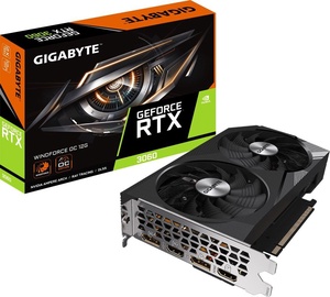 Видеокарта Gigabyte GeForce RTX 3060 GV-N3060WF2-12GD 2.0, 12 ГБ, GDDR6