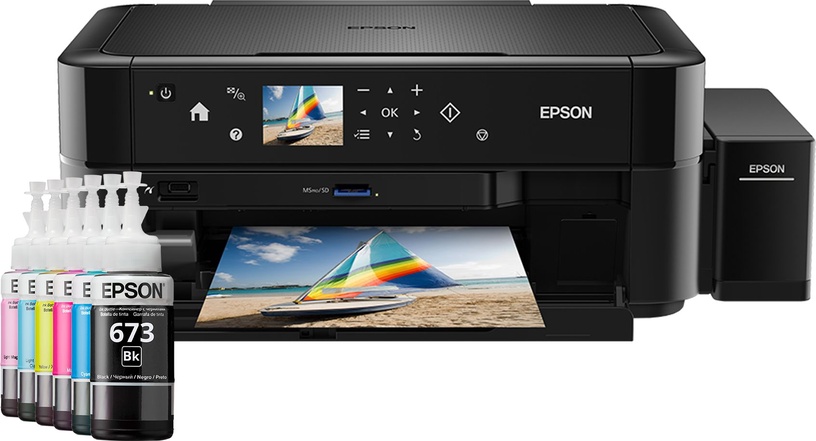 Daudzfunkciju printeris Epson L850, tintes, krāsains