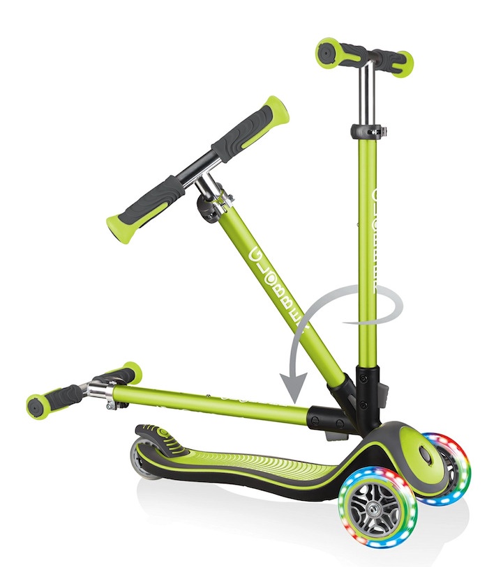 Laste tõukeratas Globber Elite Deluxe, roheline