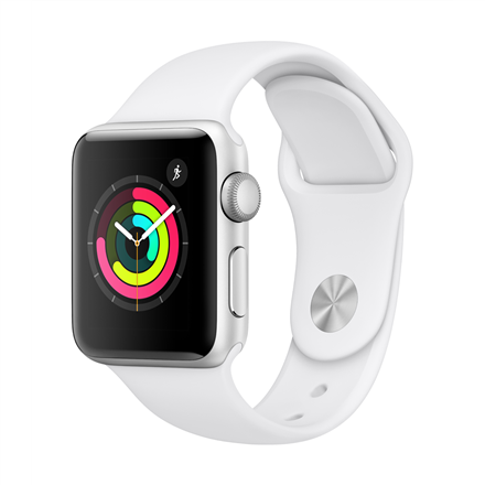 Умные часы Apple Watch Series 3 38mm GPS, белый/серебристый