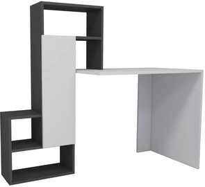 Стол Kalune Design Irmak, белый/антрацитовый