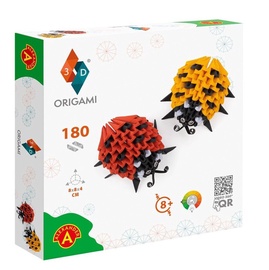 Papīra figūru izgatavošanas komplekts Alexander Origami 3D Ladybirds 25682, dzeltena