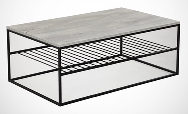 Kohvilaud Kalune Design Etna, must/hall, 95 cm x 55 cm x 43 cm