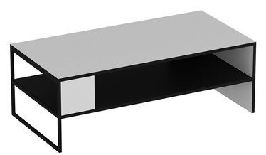 Журнальный столик Kalune Design Concord, белый/черный, 60 см x 120 см x 42 см