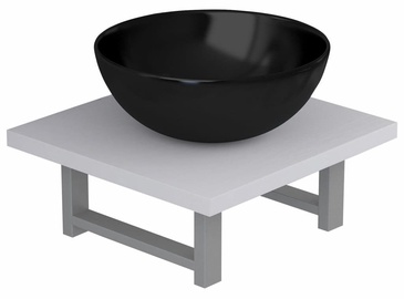 Vannitoa mööblikomplekt VLX 279324, valge/must, 40 x 40 cm x 16.3 cm