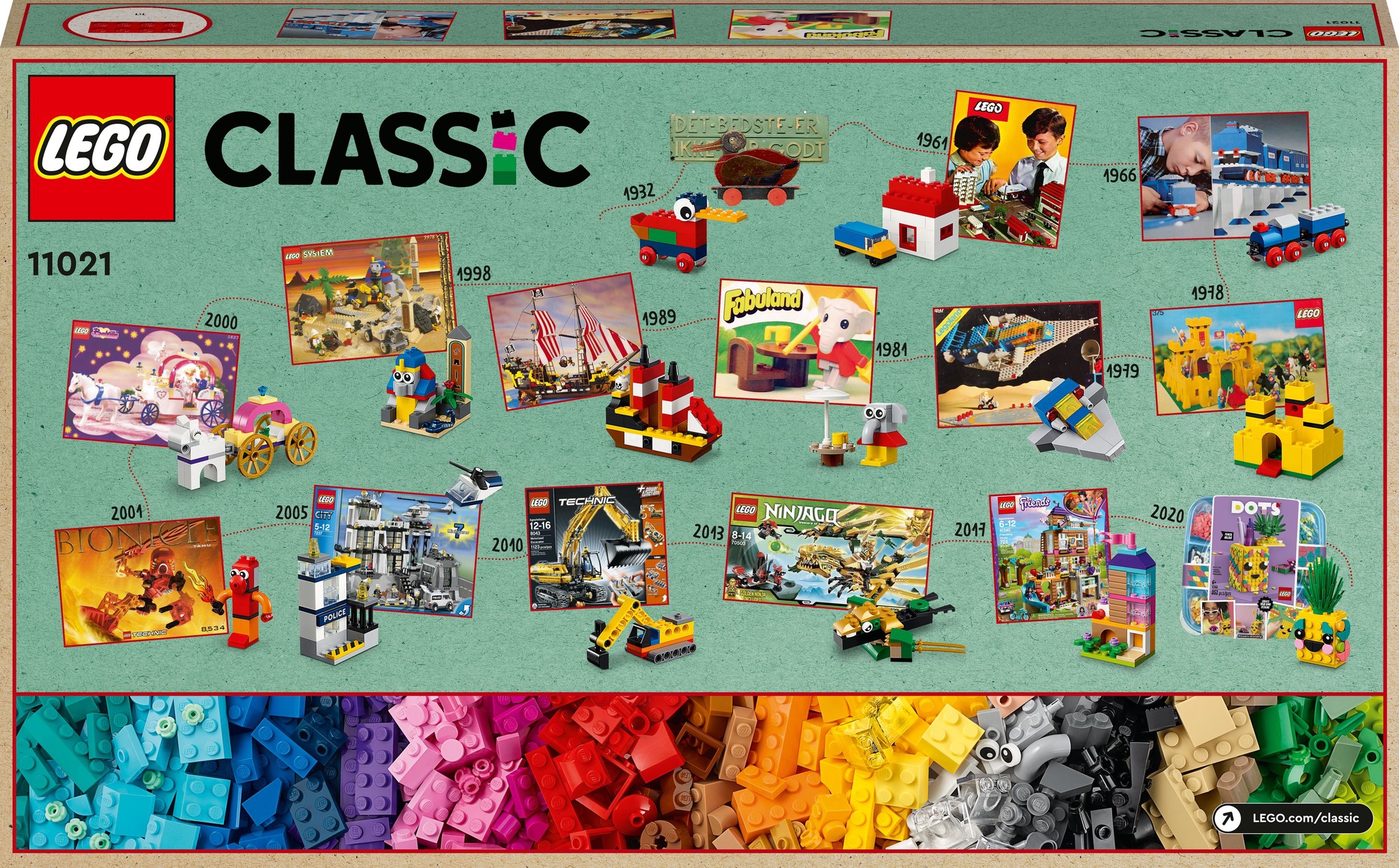 Конструктор LEGO® Classic 90 лет игры 11021 - 1a.lt