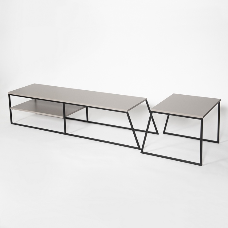 TV-laud Kalune Design Sehpasý, must/hele pruun, 45 cm x 163 cm x 38 cm
