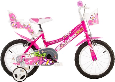 Детский велосипед Dino Bikes Happy, розовый, 11" (27 cm), 16″