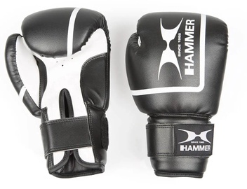 Боксерские перчатки Hammer Fit II, белый/черный, 10 oz