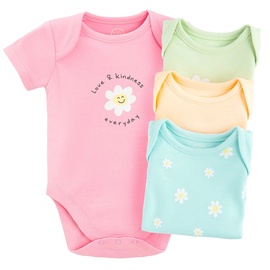 Детское боди с короткими рукавами весна/лето, для девочек/для младенцев Cool Club CCG2801617-00, многоцветный, 56 см, 4 шт.