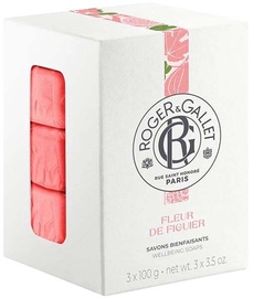 Ziepes Roger & Gallet Fleur de Figuier, rozā greipfrūts/muskuss/vīģe, 0.3 kg, 3 gab.