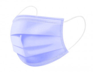 Vienreizējā maska Kids 3-Layer, violeta, 50 gab.