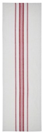 Galda celiņš taisnstūra Lovely Chaumont, balta/sarkana, 45 x 150 cm