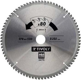 Пильный диск Tivoly Circular Saw Blade, 250 мм x 30 мм