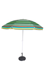Pludmales lietussargs Outliner, 2400 mm, zaļa/daudzkrāsains