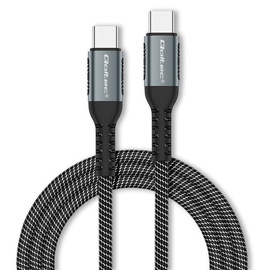 Кабель Qoltec USB Type-C, USB Type C, 1 м, черный