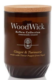 Küünal, lõhna WoodWick Renew Ginger & Turmeric, 60 - 120 h, 368 g, 130 mm x 88 mm