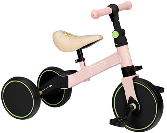 Vaikiškas dviratis Momi Loris 4in1, rožinis, 9"