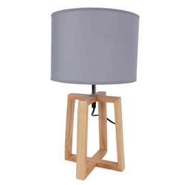 Galda lampa Home4you Wooden DH07190, E14, brīvi stāvošs, 40W