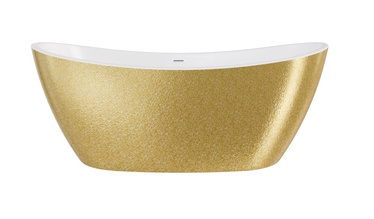 Vann, teisaldatav Besco Ayla Glam Gold, 170 cm x 80 cm x 68 cm, ovaalne