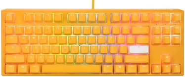 Клавиатура Ducky One 3 Yellow TKL Cherry MX Brown Английский (US), белый/желтый