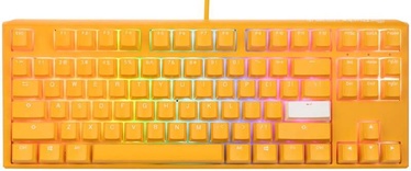 Klaviatūra Ducky One 3 Yellow One 3 Yellow TKL Cherry MX Brown Anglų (US), balta/geltona