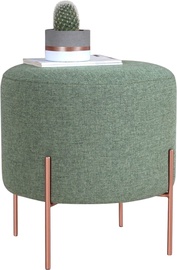 Пуф Hanah Home Copper 41, зеленый/медный, 40 см x 40 см x 42 см