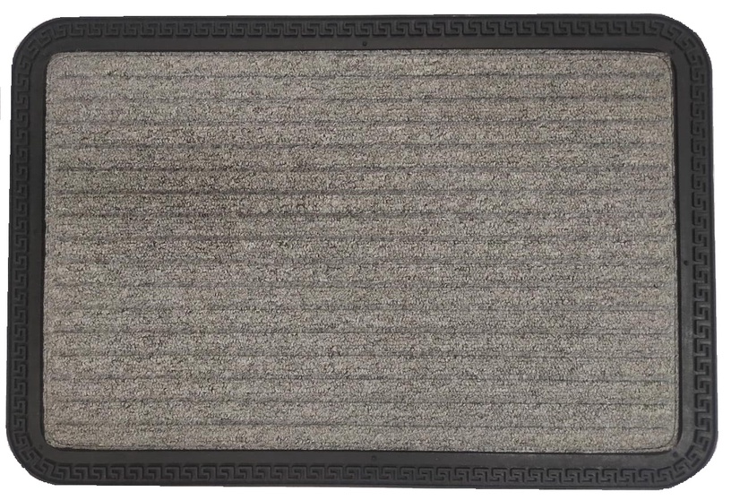 Durvju paklājs Domoletti, pelēka, 400 mm x 600 mm x 8 mm