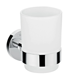 Стакан с держателем Hansgrohe Logis Universal 41718000, белый/хромовый