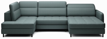 Stūra dīvāns Berrto Manhattan 38, zaļa, labais, 165 x 306 cm x 100 cm