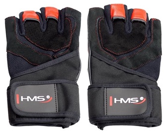 Перчатки без пальцев HMS RST01, черный/красный, S