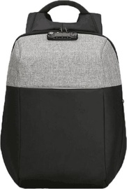 Portatīvā datora mugursoma Notrbook Backpack, melna/pelēka, 15.6"