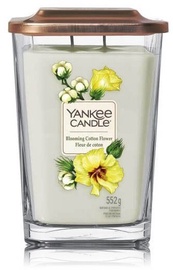 Свеча Yankee Candle Elevation Blooming Cotton Flower ароматическая, 80 час, 0.552 г, 110 мм x 150 мм